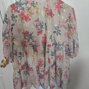 Gorgeous girl's floral print lined boho dress size 11